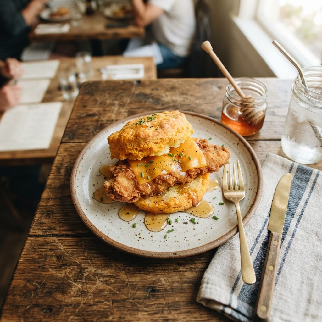 Breakfast sandwich at Call Your Mother